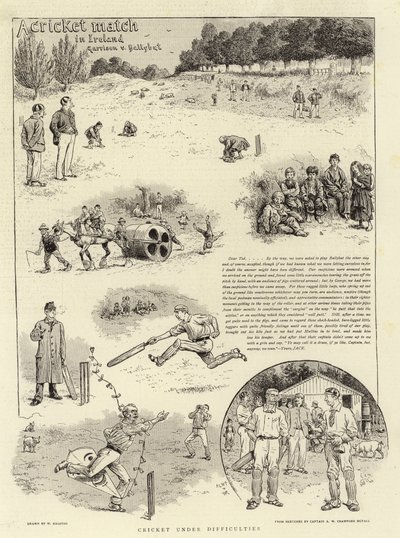 Een cricketwedstrijd in Ierland door William Ralston